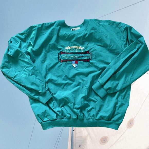 80s Golf Windbreaker Pullover - Picture 1 of 6
